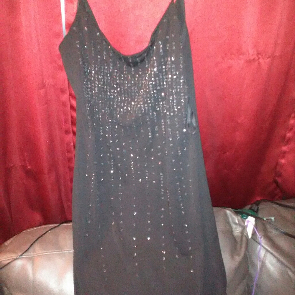 Black mini dress